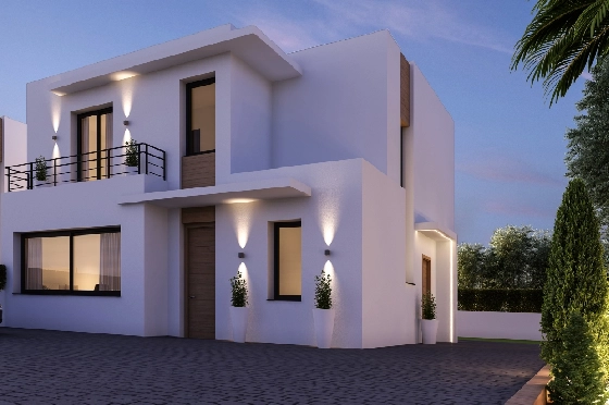 Villa in Denia zu verkaufen, Wohnfläche 144 m², Zustand Erstbezug, Klimaanlage, Grundstück 220 m², 3 Schlafzimmer, 3 Badezimmer, ref.: GC-1518-14