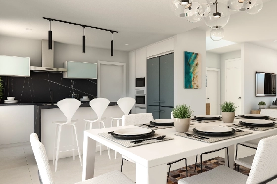 Villa in Denia zu verkaufen, Wohnfläche 144 m², Zustand Erstbezug, Klimaanlage, Grundstück 220 m², 3 Schlafzimmer, 3 Badezimmer, ref.: GC-1518-5