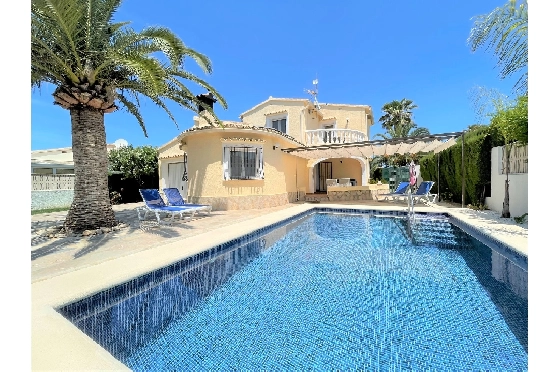 Villa in Els Poblets(Barranquets) zur Ferienvermietung, Wohnfläche 110 m², Baujahr 2001, + KLIMA, Klimaanlage, Grundstück 400 m², 3 Schlafzimmer, 2 Badezimmer, Pool, ref.: T-0421-2