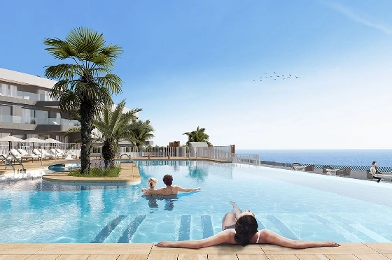 Etagen Apartment in Águilas zu verkaufen, Wohnfläche 86 m², Zustand Erstbezug, Klimaanlage, 2 Schlafzimmer, 2 Badezimmer, Pool, ref.: HA-AGN-100-A02-1