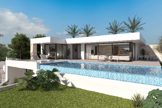 Villa in Denia zu verkaufen, Wohnfläche 259 m², Klimaanlage, Grundstück 1118 m², 4 Schlafzimmer, 4 Badezimmer, Pool, ref.: UM-UV-MANDARINA-II-1