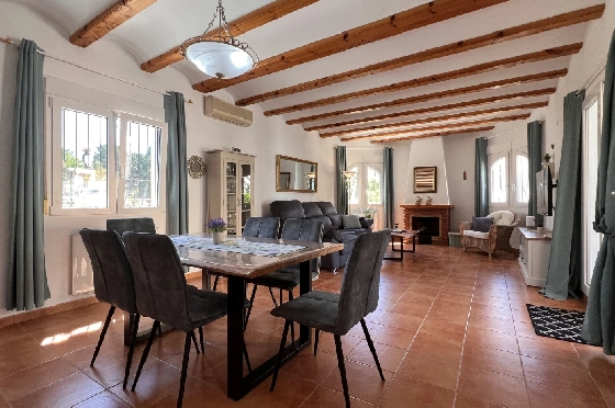 Villa in Els Poblets zur Ferienvermietung, Wohnfläche 125 m², Baujahr 2003, + KLIMA, Klimaanlage, Grundstück 400 m², 2 Schlafzimmer, 2 Badezimmer, Pool, ref.: T-1123-3
