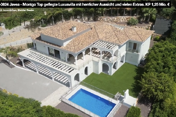 Villa in Javea(Ermita) zu verkaufen, Wohnfläche 400 m², Baujahr 2018, Zustand neuwertig, + Fussbodenheizung, Klimaanlage, Grundstück 1596 m², 3 Schlafzimmer, 2 Badezimmer, Pool, ref.: AS-0624-41