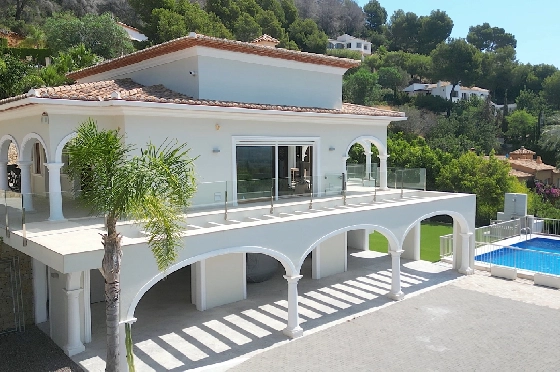 Villa in Javea(Ermita) zu verkaufen, Wohnfläche 400 m², Baujahr 2018, Zustand neuwertig, + Fussbodenheizung, Klimaanlage, Grundstück 1596 m², 3 Schlafzimmer, 2 Badezimmer, Pool, ref.: AS-0624-42