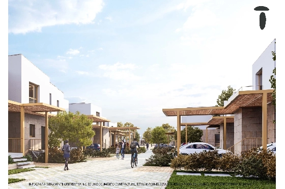 Reihenhaus in El Vergel zu verkaufen, Wohnfläche 74 m², Baujahr 2027, Klimaanlage, Grundstück 36 m², 2 Schlafzimmer, 2 Badezimmer, Pool, ref.: TT-AD-18-4