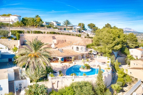 Villa in Moraira zu verkaufen, Wohnfläche 300 m², Baujahr 1984, Klimaanlage, Grundstück 1615 m², 3 Schlafzimmer, 2 Badezimmer, Pool, ref.: AM-12279DA-7