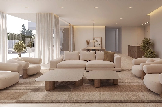 Villa in Moraira zu verkaufen, Wohnfläche 395 m², Baujahr 2025, Klimaanlage, Grundstück 814 m², 4 Schlafzimmer, 3 Badezimmer, Pool, ref.: AM-12303DA-5