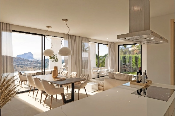 Villa in Calpe zu verkaufen, Wohnfläche 217 m², Baujahr 2025, Klimaanlage, Grundstück 1001 m², 4 Schlafzimmer, 3 Badezimmer, Pool, ref.: AM-12434DA-6