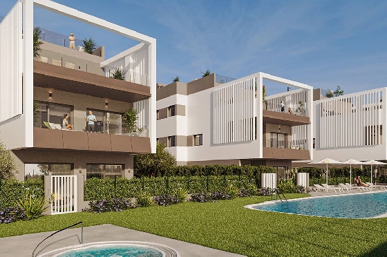 Maisonette in Colonia de Sant Jordi zu verkaufen, Wohnfläche 229 m², Zustand Erstbezug, + fussboden, Klimaanlage, 3 Schlafzimmer, 2 Badezimmer, Pool, ref.: HA-MLN-163-A04-1