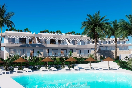 Erdgeschoss Apartment in Finestrat zu verkaufen, Wohnfläche 176 m², Zustand Erstbezug, 3 Schlafzimmer, 2 Badezimmer, Pool, ref.: HA-FIN-317-A03-10