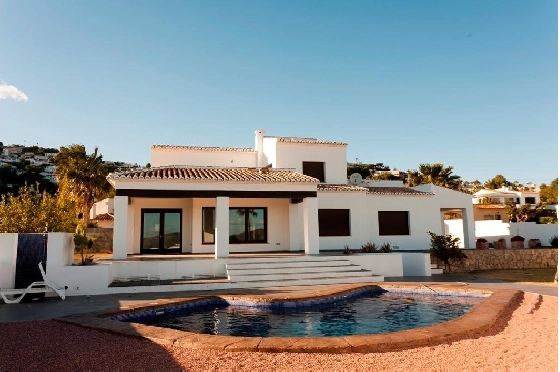 Villa in Moraira zu verkaufen, Wohnfläche 283 m², Baujahr 2023, Klimaanlage, Grundstück 897 m², 3 Schlafzimmer, 3 Badezimmer, Pool, ref.: AM-12030DA-1