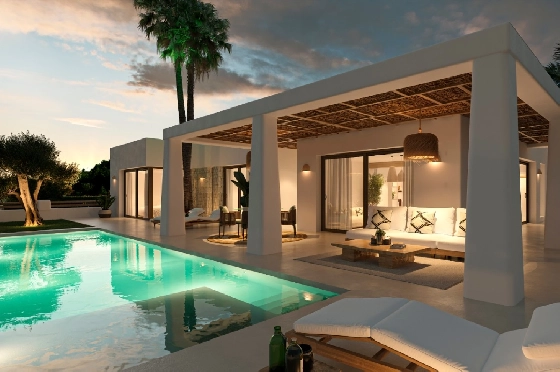 Villa in Javea zu verkaufen, Wohnfläche 200 m², Baujahr 2025, Klimaanlage, Grundstück 1000 m², 3 Schlafzimmer, 4 Badezimmer, Pool, ref.: AM-12502DR-2