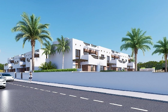 Erdgeschoss Apartment in Torre de la Horadada zu verkaufen, Wohnfläche 85 m², Zustand Erstbezug, 2 Schlafzimmer, 2 Badezimmer, Pool, ref.: HA-THN-450-A01-4