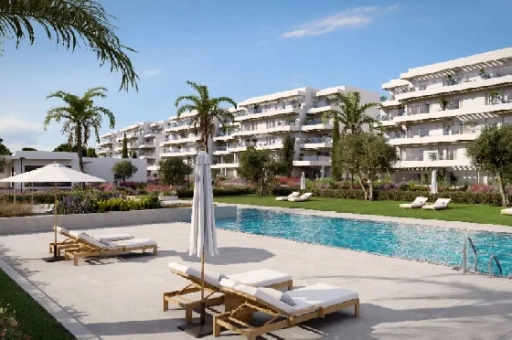 Apartment in El Vergel zu verkaufen, Wohnfläche 98 m², Baujahr 2027, + KLIMA, Klimaanlage, Grundstück 33 m², 3 Schlafzimmer, 2 Badezimmer, Pool, ref.: AH-EV-VI-1-01-01-E-3