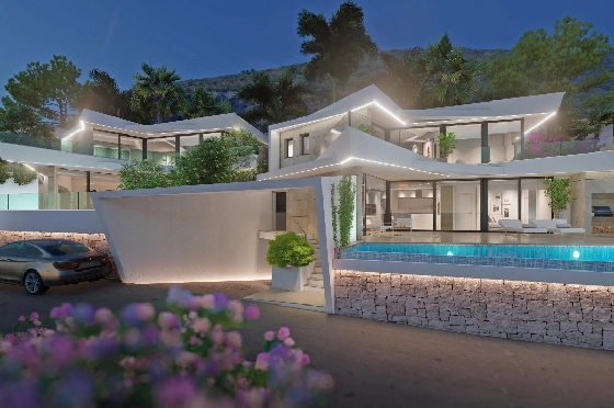 Villa in Benitachell zu verkaufen, Wohnfläche 226 m², Baujahr 2024, Klimaanlage, Grundstück 270 m², 3 Schlafzimmer, 3 Badezimmer, Pool, ref.: AM-12202NS-3