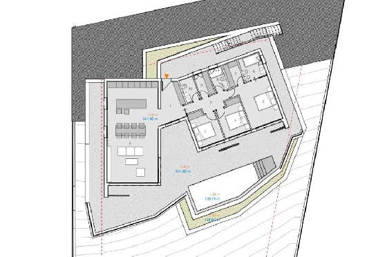 Villa in Pedreguer zu verkaufen, Wohnfläche 200 m², Baujahr 2025, Klimaanlage, Grundstück 1000 m², 3 Schlafzimmer, 2 Badezimmer, Pool, ref.: AM-12598DA-1