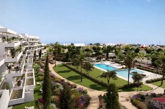 Apartment in El Vergel zu verkaufen, Wohnfläche 79 m², Baujahr 2027, Klimaanlage, Grundstück 16 m², 3 Schlafzimmer, 2 Badezimmer, Pool, ref.: AH-EV-VI-2-03-02-A-1
