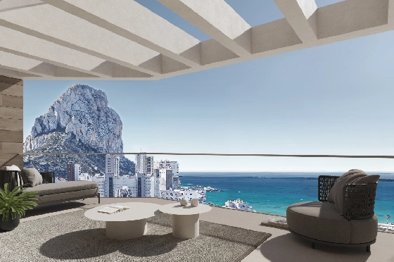 Apartment in Calpe zu verkaufen, Wohnfläche 97 m², Klimaanlage, Grundstück 25 m², 3 Schlafzimmer, 2 Badezimmer, Pool, ref.: GE-J114A-1