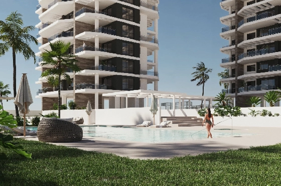 Apartment in Calpe zu verkaufen, Wohnfläche 97 m², Klimaanlage, Grundstück 25 m², 3 Schlafzimmer, 2 Badezimmer, Pool, ref.: GE-J114A-3