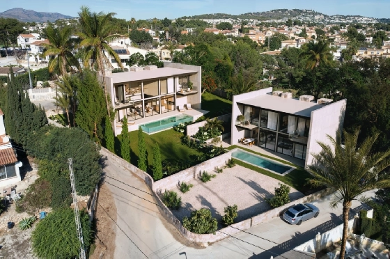 Villa in Calpe zu verkaufen, Wohnfläche 273 m², Baujahr 2025, Klimaanlage, Grundstück 1180 m², 3 Schlafzimmer, 3 Badezimmer, Pool, ref.: AM-12625DA-1