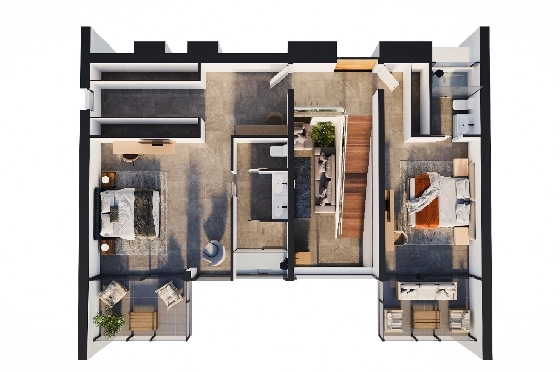 Villa in Calpe zu verkaufen, Wohnfläche 273 m², Baujahr 2025, Klimaanlage, Grundstück 1180 m², 3 Schlafzimmer, 3 Badezimmer, Pool, ref.: AM-12625DA-10