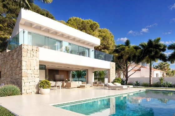 Villa in Moraira zu verkaufen, Wohnfläche 350 m², Grundstück 913 m², 4 Schlafzimmer, 4 Badezimmer, Pool, ref.: VGH50095-1
