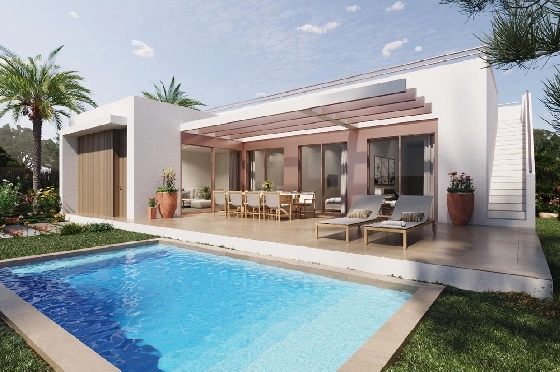 Villa in Entrenaranjos zu verkaufen, Wohnfläche 231 m², Zustand Erstbezug, Klimaanlage, Grundstück 298 m², 3 Schlafzimmer, 2 Badezimmer, Pool, ref.: HA-ENN-120-E01-1