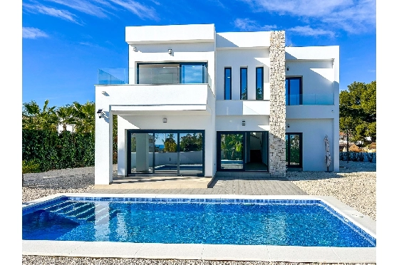 Villa in Benissa zu verkaufen, Wohnfläche 202 m², Baujahr 2025, Klimaanlage, Grundstück 1715 m², 3 Schlafzimmer, 3 Badezimmer, Pool, ref.: AM-12657DA-14