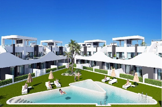 Erdgeschoss Apartment in San Fulgencio zu verkaufen, Wohnfläche 133 m², Zustand Erstbezug, 3 Schlafzimmer, 2 Badezimmer, Pool, ref.: HA-SFN-131-A03-2