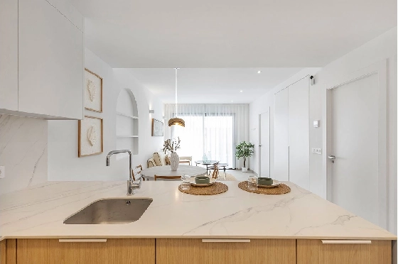 Penthouse Apartment in Los Alcazares zu verkaufen, Wohnfläche 137 m², Zustand Erstbezug, 2 Schlafzimmer, 2 Badezimmer, Pool, ref.: HA-LAN-436-A04-12