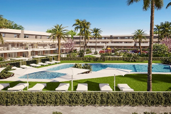 Doppelhaushälfte in Monforte Del Cid(Alenda Golf) zu verkaufen, Wohnfläche 123 m², Grundstück 156 m², 3 Schlafzimmer, 2 Badezimmer, Pool, ref.: TW-ALLURE-13-2