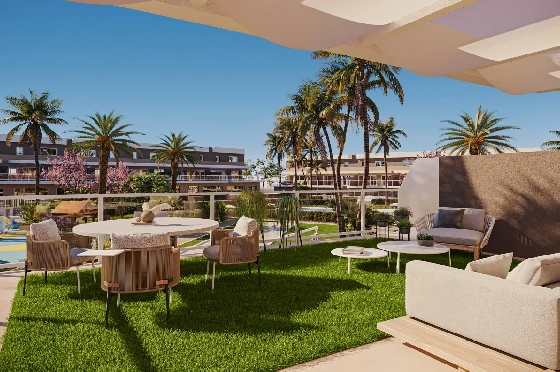 Doppelhaushälfte in Monforte Del Cid(Alenda Golf) zu verkaufen, Wohnfläche 123 m², Grundstück 156 m², 3 Schlafzimmer, 2 Badezimmer, Pool, ref.: TW-ALLURE-13-7