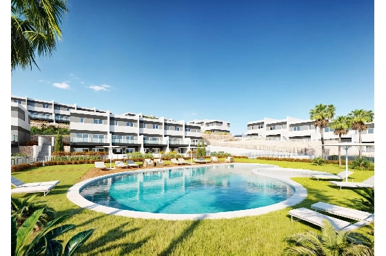 Stadthaus in Finestrat(Balcon de Finestrat) zu verkaufen, Wohnfläche 118 m², Grundstück 237 m², 3 Schlafzimmer, 3 Badezimmer, Pool, ref.: TW-NATURE-34-2