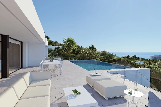 Villa in Benitachell(Cumbre del Sol) zu verkaufen, Wohnfläche 313 m², Grundstück 1338 m², 4 Schlafzimmer, 6 Badezimmer, Pool, ref.: VA-21558-6