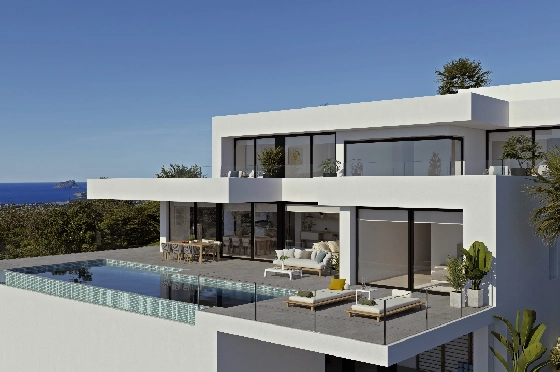 Villa in Benitachell(Cumbre del Sol) zu verkaufen, Wohnfläche 278 m², Grundstück 1087 m², 4 Schlafzimmer, 5 Badezimmer, Pool, ref.: VA-22474-2