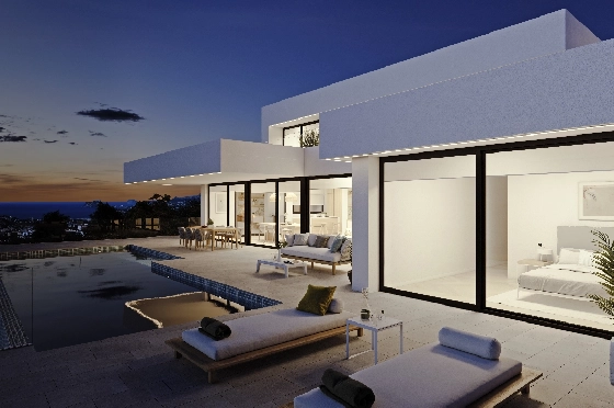 Villa in Benitachell(Cumbre del Sol) zu verkaufen, Wohnfläche 278 m², Grundstück 1087 m², 4 Schlafzimmer, 5 Badezimmer, Pool, ref.: VA-22474-6