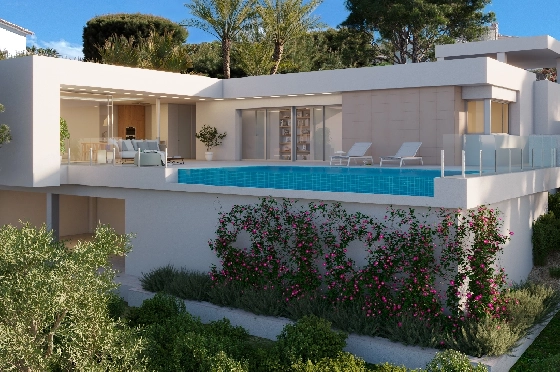 Villa in Benitachell(Cumbre del Sol) zu verkaufen, Wohnfläche 215 m², Grundstück 813 m², 4 Schlafzimmer, 5 Badezimmer, Pool, ref.: VA-22899-1