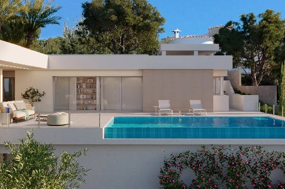 Villa in Benitachell(Cumbre del Sol) zu verkaufen, Wohnfläche 142 m², Grundstück 956 m², 3 Schlafzimmer, 3 Badezimmer, Pool, ref.: VA-22965-1