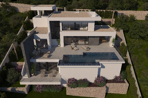 Villa in Benitachell(Benitatxell) zu verkaufen, Wohnfläche 215 m², Grundstück 824 m², 3 Schlafzimmer, 4 Badezimmer, Pool, ref.: VA-23232-6