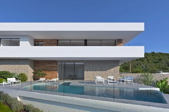 Villa in Benitachell(Cumbre del Sol) zu verkaufen, Wohnfläche 267 m², Grundstück 963 m², 3 Schlafzimmer, 4 Badezimmer, Pool, ref.: VA-23300-4