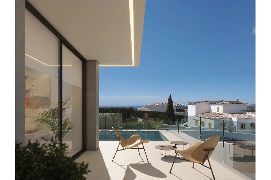 Villa in Benitachell(Cumbre del Sol) zu verkaufen, Wohnfläche 165 m², Grundstück 963 m², 3 Schlafzimmer, 3 Badezimmer, Pool, ref.: VA-24182-5