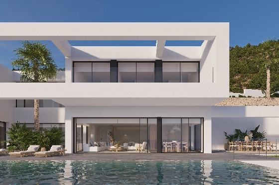 Villa in Benissa(Benissa) zu verkaufen, Wohnfläche 434 m², + Fussbodenheizung, Klimaanlage, Grundstück 1510 m², 4 Schlafzimmer, 6 Badezimmer, Pool, ref.: VA-24551-1