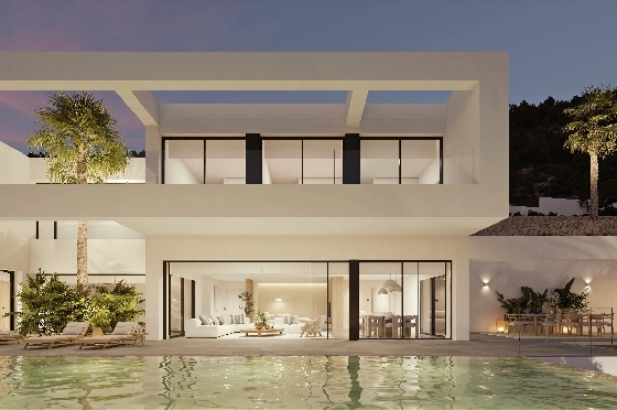 Villa in Benissa(Benissa) zu verkaufen, Wohnfläche 434 m², + Fussbodenheizung, Klimaanlage, Grundstück 1510 m², 4 Schlafzimmer, 6 Badezimmer, Pool, ref.: VA-24551-16