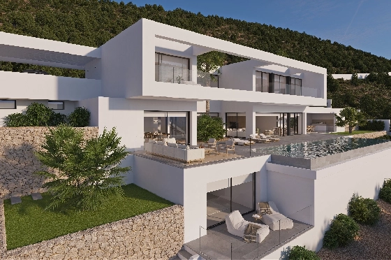 Villa in Benissa(Benissa) zu verkaufen, Wohnfläche 434 m², + Fussbodenheizung, Klimaanlage, Grundstück 1510 m², 4 Schlafzimmer, 6 Badezimmer, Pool, ref.: VA-24551-3