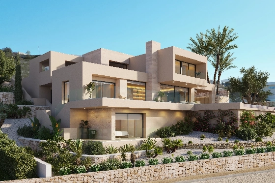 Villa in Benitachell(Cumbre del Sol) zu verkaufen, Wohnfläche 239 m², + Fussbodenheizung, Klimaanlage, Grundstück 1054 m², 4 Schlafzimmer, 5 Badezimmer, Pool, ref.: VA-24679-1
