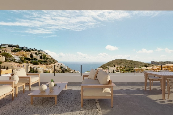 Apartment in Benitachell(Cumbre del Sol) zu verkaufen, Wohnfläche 117 m², 3 Schlafzimmer, 2 Badezimmer, Pool, ref.: VA-PG067-41