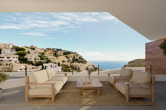 Apartment in Benitachell(Cumbre del Sol) zu verkaufen, Wohnfläche 105 m², 3 Schlafzimmer, 2 Badezimmer, Pool, ref.: VA-PG069-36