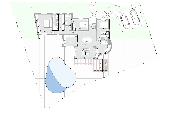 Villa in Moraira zu verkaufen, Wohnfläche 185 m², Baujahr 2026, Klimaanlage, Grundstück 778 m², 4 Schlafzimmer, 4 Badezimmer, Pool, ref.: AM-12682DA-13