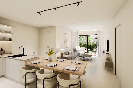 Erdgeschoss Apartment in Los Alcazares zu verkaufen, Wohnfläche 101 m², Zustand Erstbezug, 3 Schlafzimmer, 2 Badezimmer, Pool, ref.: HA-LAN-451-A01-3