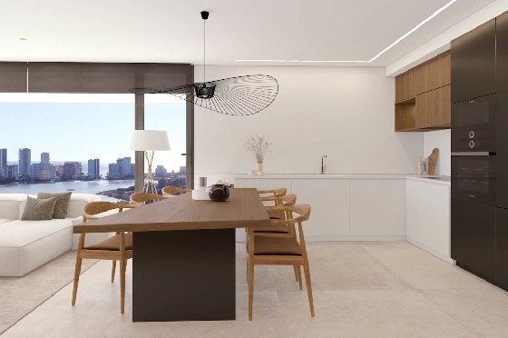 Etagen Apartment in Calpe zu verkaufen, Wohnfläche 133 m², Zustand Erstbezug, + fussboden, Klimaanlage, 3 Schlafzimmer, 2 Badezimmer, Pool, ref.: HA-CAN-160-A02-12